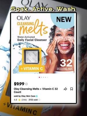 Olay cleansing melts for face. #tiktokmademebuyit #tiktokshopbacktoschool #rushready #dealhunters #fyp #facialtreatment #teenacne