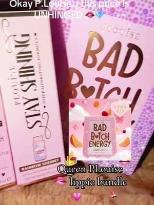 P.Louise Bad B*tch Energy Lip Oil & Lip Conditioner Duo 💗✨ The ultimate glossy lip combo for soft, juicy-looking lips. The P.Louise Crystal Lip Duo is almost too pretty to use 😭💎 @Plouise Products #tiktokshop