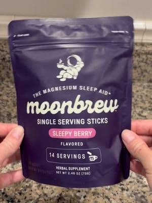 Unwind with these single serving magnesium sleep aid sticks from @MoonBrew ! 😴 This berry flavor was delicious and helped aid in a peaceful sleep! 💤 #moonbrew #sleepaid #melatoninfree #ad #sleepbetter