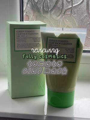 a better look into FULLY’s 2-in-1 green tomato clay mask! i would always see posts about this product and loved the concept. it’s so easy to use and is made with clean ingredients, perfect for all skin types 🌱 available on YesStyle & Amazon 💚 #FULLY #FullySkincare #GreenTomatoClayMask #fullygreentomatoclaymaskcleanser #poremask #koreanskincare #kbeauty #koreanskincare #foryou #yesstyleinfluencers #skincare #kbeautyskincare #viralskincare #fullycosmetics #unboxing #skincareunboxing #t6hrus #unboxingpr #unboxingkoreanskincare #prpackage