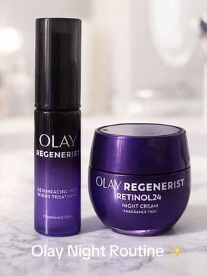 Adding the Olay Regenerist Resurfacing Peel Night Treatment to my nighttime skincare routine. I apply it after cleansing, then follow with moisturizer before bed. ✨ #OlayUGC #gifted #onlyolay @Olay Skin Care @chimeable