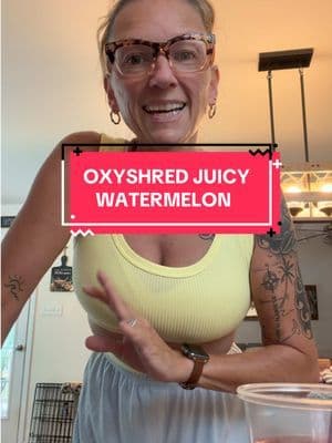 Check out this juicy watermelon preworkout powder from oxyshred! #ad #OxyShred #EHPlabs #preworkout #workout