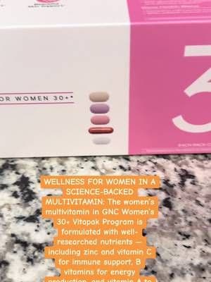 Check out this women’s vitapack from GNC! #tiktokshopstockup #gnc #womensvitamins #vitapack #womenshealth
