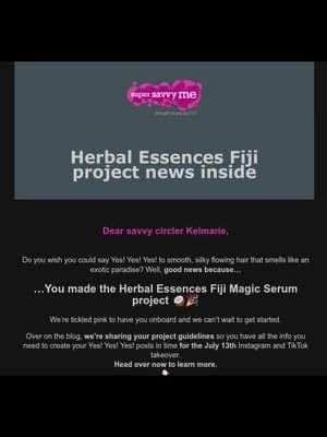 AD Thank you so much for selecting me to be a part of this project 💖 @Herbal Essences UK #AD #herbalessencesuk #savvycircle #haircare