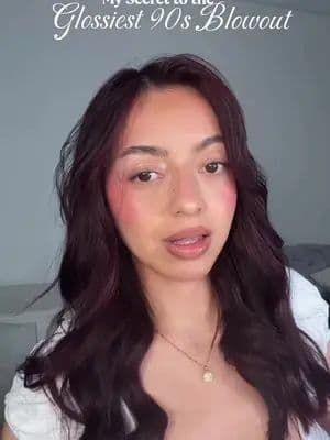 My favourite way to fake a salon 90s blowout at home ✨ I used my 32mm barrel curler to create soft bouncy volume and flicked ends, then finished everything with @Kérastase Gloss Absolut Glaze Drops for that glossy supermodel shine. My hair seriously went from dry and frizzy to smooth, silky, and full of movement. #90sBlowout #glossyhair #hairtutorial #AD #lorealistarAUNZ Blowout routine 90s supermodel hair glossy hair routine voluminous blowout tutorial
