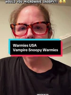 Would you microwave Snoopy?! π The @Warmies Vampire Snoopy Warmies is a gently weighted, lavender-scented plush made fo