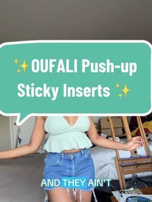 🍒C-J cup girlie’s🍒Try these @OUFALI_US Sticky Inserts for the perfect lift and cleavage🙌🏾🤩 #stickybra #productrevie