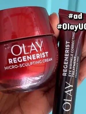 Gracias a #olay por estos productos, la de ojos la uso mañana y noche y la crema en la mañana y me encantan! #gifted #onlyolay #olayugc #creatorsearchinsights