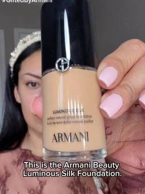 @Armani beauty @sephora #GiftedByArmani This is the iconic Armani Beauty Luminous Silk Foundation ✨ Lightweight, breathable, and gives the most natural, skin-like luminous finish. Perfect for everyday glow without looking heavy 🤍