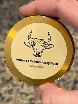 Truly the best tallow balm that I’ve tried!!! And Scar isn’t trying to lick my face like crazy like he normally would! 👏 #tallowskincare #ad #tallow #honeytallowbalm #skincare