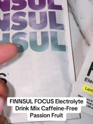 FINNSUL FOCUS combines electrolytes with ingredients including Cognizin, magnesium and biotin in convenient drink-mix packets, without added caffeine. Passion fruit makes it even better. 😋 #Finnsul #ElectrolyteDrink #CaffeineFree #HydrationRoutine #TikTokShop