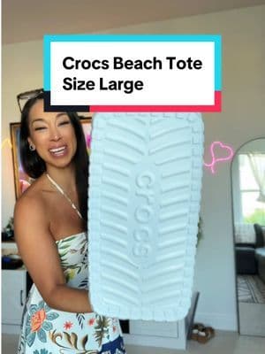 @Crocs literally made the coolest beach tote!! Living in south FL this is a NEED a good beach tote is a must! And it comes in three sizes! #croctotebag #crocs #crocsnewarrivals #beachtote #beachbag #creatorsearchinsights #tiktokshopcreatorpicks #creatoricons #dealsforyoudays #tiktokpartner #tiktokshopsummerturnup #tiktokshopmemorialday