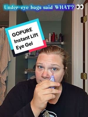 Tired-looking eyes needed a little extra love πβ¨ Trying the @Gopure Instant Lift Eye Gel for the look of under-eye puffiness, bags, fine lines & dark circles! I love an easy skincare step that helps my under-eye area look smoother, brighter and more refreshed. π #eyes #skincare #routine #darkcircles #tiktokshopstockup