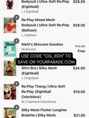 Shop @Parade’s new Self Portrait Collection with me! Be sure to use code “OG_KIDH” to save on yourparade.com/ 🍒🖤😘 #parade #paradecommunity #bralette #underwear #fyp #foryou #beauty #fashion #fashionblogger #model #checkout #shopping #tiktokshop #foryou #selfportrait #photography #clothing #lingerie