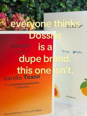 Dossier Vanilla Tease 🤎 the grown-woman vanilla — myrrh, tonka + suede, smells like skin not sugar. Dossier ORIGINAL, not a dupe, and it lasts. Turning 40 and this is my signature now. Scent pinned in the cart 🛒 what's your scent twin? @Dossier Perfume #DossierVanillaTease #DossierPerfume #PerfumeTok #FragranceTok #TikTokShopFinds