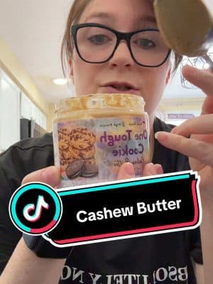Itβs very different tasting than peanut butter but I like it!! #cashewbutter #americandreamnutbutter #nutbutter @American Dream Nut Butter #foodtiktok #treat #tiktokshoprestock
