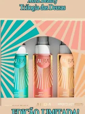 BLACK FRIDAY + PRODUTO RARO = AGORA OU NUNCA! 😱 Essa Trilogia das Deusas da AURA BEAUTY é Edição LIMITADA e só aparece em poucas ocasiões! Não é um kit que você encontra sempre. Se você sonha com esse Body Splash miniatura (perfeito para bolsa da mãe!), essa é a sua chance de ter ele com preço de Black Friday! Depois, não adianta chorar! 🏃♀️💨 #TikTokShop1111BR #TikTokShopBlackFridayBR #aurabeauty