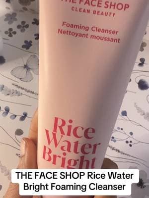 THE FACE SHOP Rice Water Bright Foaming Cleanser brings a creamy cleanse to your skincare routine with rice water and ceramide. A simple first step before the serums start showing off. ✨ #TheFaceShop #RiceWaterBright #KoreanSkincare #FacialCleanser #TikTokShop