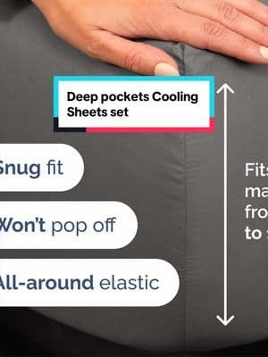 Deep pockets Cooling sheets set by @CGK Linens #bedding #linen #cooling #tiktokshopcreatorpicks