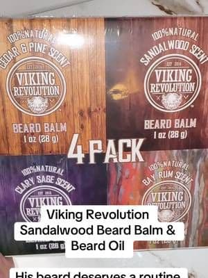 Viking Revolution’s beard-care lineup brings conditioning and grooming together with that warm sandalwood vibe. 🤎 Perfect for smoothing and styling the beard without making grooming complicated. #VikingRevolution #BeardCare #BeardBalm #MensGrooming #TikTokShop