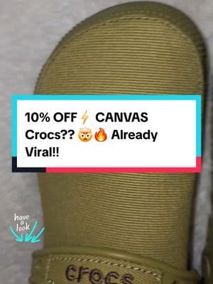 Crocs just changed the game with these canvas clogs ๐ฅบโจ Lightweight, breathable, and easy to style โ plus YES you can still add gems ๐. 10% OFF + free shipping right now ๐๐ฅ Back-to-school or everyday errands โ these are a MUST. Grab your size before they sell out ๐๐พ๐๐พ๐๐พ ... #fyp #foryou #viral #trending #musthave #shoppingfinds #viralproducts #backtoschool #fallfashion #styleinspo #abbydames #FunInTheSun #TikTokShopSummerTurnUp #Dealsforyoudays #superbrandday #tiktokshoplaborday #tiktokshoplabordaysale #tiktokshopblackfriday #tiktokshopbacktoschool #TikTokShopRestock #tiktokshopcreatorpicks #BahamianCreator #BahamianInfluencer #CaribbeanCreator #CaribbeanInfluencer #Austininfluencer #Austincreator #Texasinfluencer #Texascreator #UGC #TikTokpartner #blacktiktok