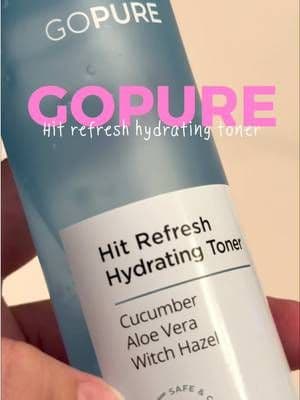 POV: Your toner shouldn't feel uncomfortable! If your toner leaves your skin feeling dry or uncomfortable, this refreshing hydrating toner is worth checking out. This @Gopure Hit Refresh Toner with cucumber water, aloe vera, witch hazel, and hydrating ingredients to help leave skin feeling soft, refreshed, and balanced. Perfect for adding an extra boost of hydration to your skincare routine! #gopure #TikTokShopFinds #dfyd #tiktokshopcreatorpicks #summerwins