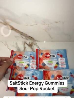 SaltStick Energy Gummies combine electrolytes with an energy boost in an easy gummy format. The Sour Pop Rocket flavor makes these especially convenient when you want something portable for workouts, walks or active days. #SaltStick #EnergyGummies #Electrolytes #WorkoutEssentials #TikTokShop