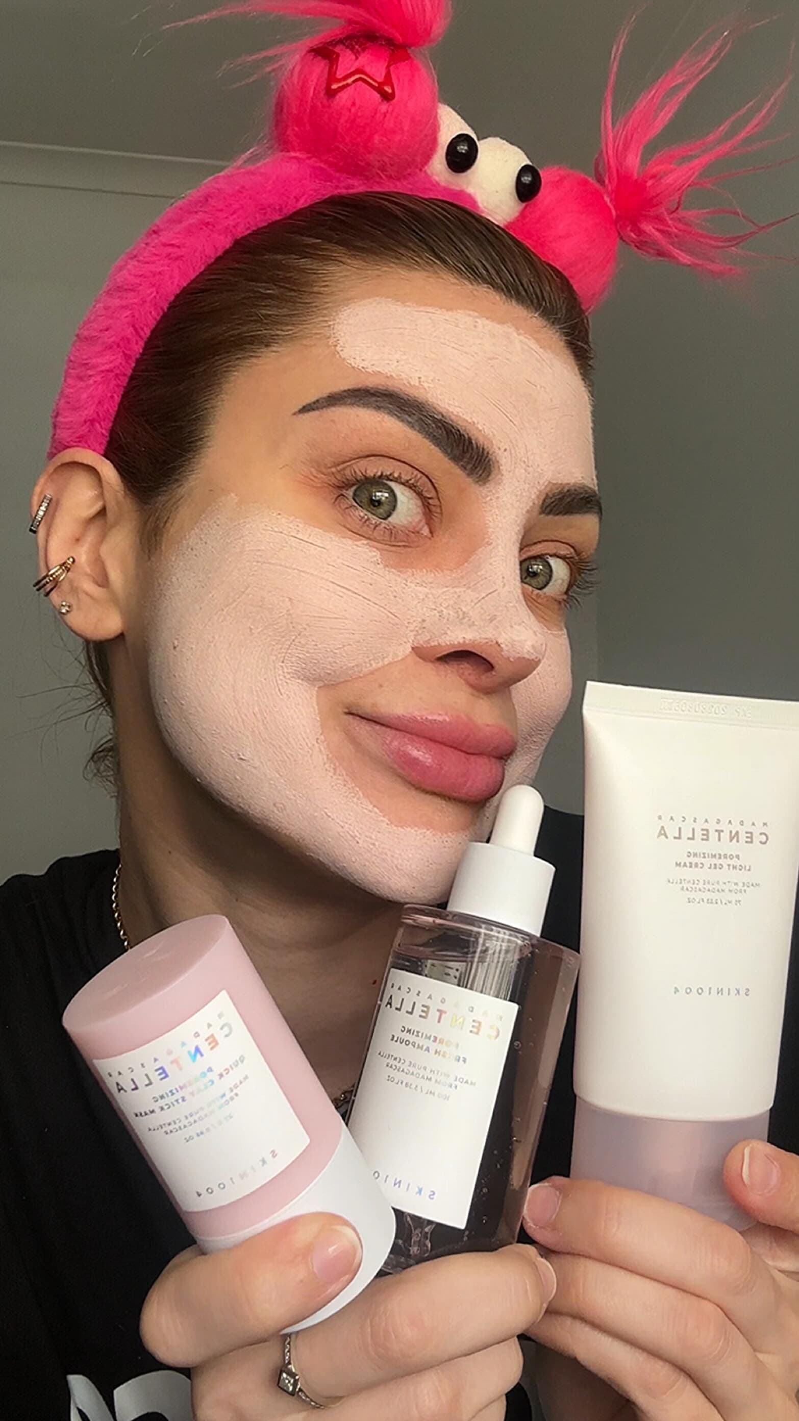 The secret behind my clear & glassy skin? ๐ธ SKIN1004 Madagascar Centella Poremizing line โ itโs all about that fresh gl