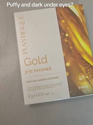 The plantifique Gold under eye patches depuffs and brighten dark under eyes. @Plantifique Skincare #plantifique #puffeyebagfix #darkcircles #summersales #tiktokmademebuyit