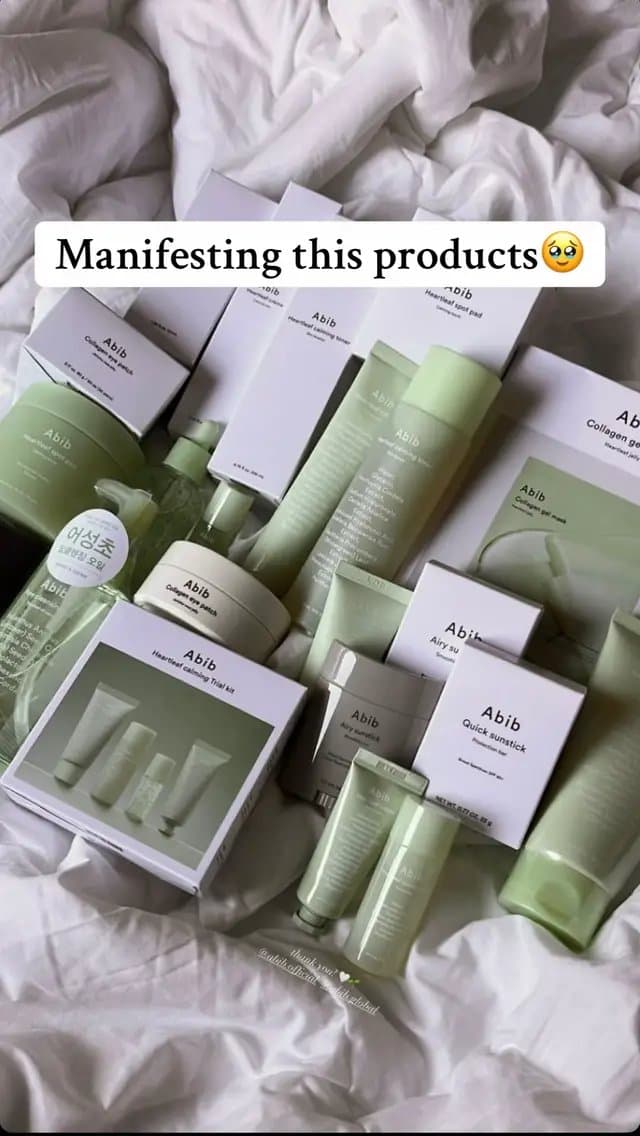 Will love to Get this set of products from Abib🥹🌸#Abib @Abib Cosmetics #prpackage