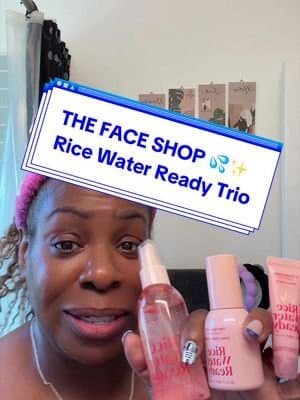 Skin prep, a glow refresh, and glossy-looking lips in one trio. @The Face Shop US #TheFaceShop #RiceWaterReadyTrio #KBeauty #TikTokShop #tiktokshopfalldealsforyou