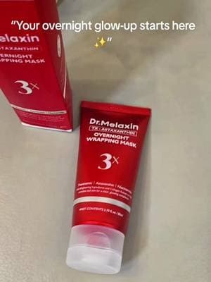 POV: you let your skincare work while you sleep 🌙✨ The Dr. Melaxin TX-Astaxanthin Overnight Wrapping Mask combines Tranexamic Acid, Astaxanthin + Niacinamide in an overnight mask designed to leave skin looking hydrated, fresh and glowing by morning. ❤️ Perfect for those nights when your skin needs a little extra TLC ✨ @Dr.melaxin Uk @Dr.Melaxin #DrMelaxin #OvernightMask #KoreanSkincare #tiktokmademebuyit #GlowingSkin
