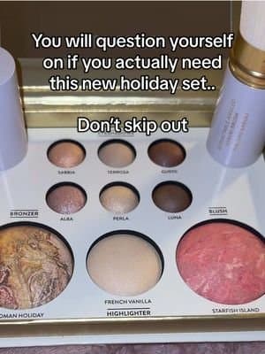 Laura Gellar Holiday Tuscan set @Laura Geller Beauty #tiktokshopholidayhaul #holidaygifts #lauragellar #giftsforher #gif