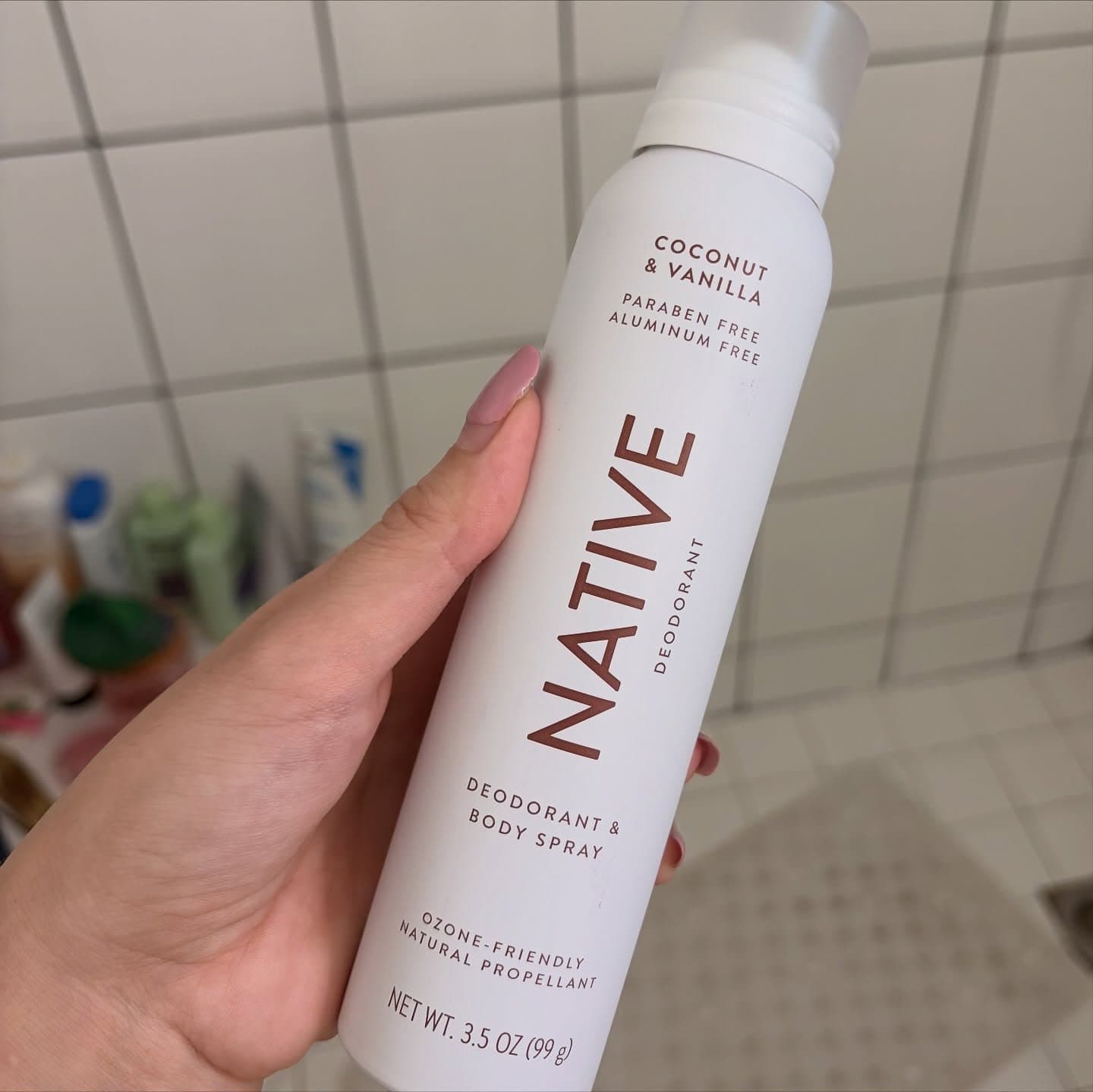 Thank you so much to @influenster #complimentary @native #GiftedbyNative #CoconutVanillaDeoSpray