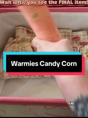 The cutest finishing touch for this Halloween Boo Basket! ππ§‘ The @Warmies Candy Corn is microwavable, gently weighted