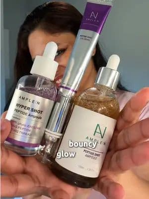 Visible peptide threads that literally melt into the skin… ✨ This AMPLE:N peptide routine has been such an interesting one to use lately 👀💜 The textures feel SO satisfying, the Hyper Shot ampoule gives such a nice firming feel, and the vibrating eye cream applicator is honestly my favorite part. Definitely been reaching for this routine a lot lately whenever my skin looks tired ✨ #ad #s#stylekoreanambs#stylekoreanamb_amplenstylekorean_ambpick #LiftingRoutine@STYLEKOREAN@AMPLE:N @StyleKorean Influencers