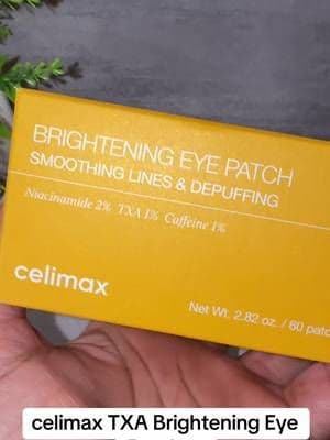 These celimax eye patches feature 2% niacinamide and tranexamic acid for a brightening-focused under-eye routine. Because looking refreshed is always the goal! 💛 Grab yours today! #celimax #EyePatches #KoreanSkincare #BrighteningSkincare #TikTokShop
