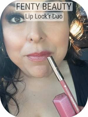 This @Fenty Beauty lip combo is so good. The Trace’d Out Lip Liner in Thugz Blush Too (a dusty rose shade) paired with Gloss Bomb in Fussy gives the prettiest rosy pink lips that work for everyday makeup, soft glam, and especially women over 40 who want definition without harsh lines. #dealsforyoudays #summervibes #ttsbeautybesties #tiktokshopmademebuyit #beautyfinds
