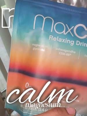 MaxCalm relaxing drink mix finally helped me calm DOWN 😭 #tiktokshopfinds #tiktokshopwellness #stressrelief #bettersleep #relaxationmode