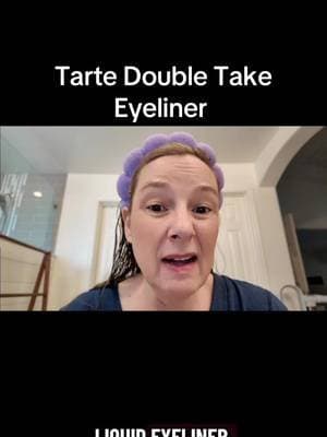 Liquid eyeliner that goes on smooth and dark with one swipe?? The Tarte Double Take Eyeliner is the best! #tartecosmetics #tarte #doubletake #liquideyeliner #ad