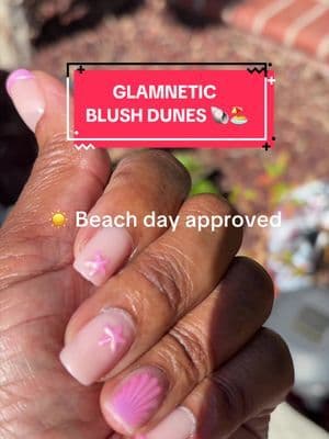 ✨ POV: your vacation nails just arrived 🌴@Glamnetic #glamneticsirenscove #blushdunes #pressonnails #tiktokshopmemorialday #starterpicks