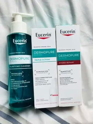 Ditching the complex routines and sticking to what actually works for my acne-prone skin. The Eucerin DermoPure Clinical 3-step routine keeps things simple and effective. Using these products together helps reduce the appearance of breakouts over time while keeping skin feeling balanced and comfortable. @eucerin_sa SA's number 1 Dermatologist Recommended Brand for Acne-Prone Skin. Market survey, December 2025 #acneproneskin #EucerinDermoPure #ClearSkinConfidence #Ad