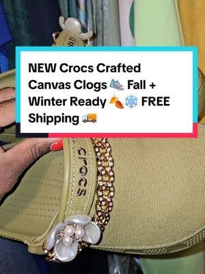 NEW Crocs Crafted Canvas Clogs 👟 Built for Fall + Winter 🍂❄️ All-day comfort, sleek style, and yes — FREE Shipping 🚚. Don’t miss this upgrade. … #fyp #abbydames #Crocs #CrocsStyle #CrocsOutfit #CrocsLove #CrocsTok #CrocsTrend #ComfyStyle #FallFashion #TikTokShopRestock #tiktokshopcreatorpicks #BahamianCreator #BahamianInfluencer #CaribbeanCreator #CaribbeanInfluencer #Austininfluencer #Austincreator #Texasinfluencer #Texascreator #UGC #TikTokpartner #blacktiktok #TikTokShopFallDealsForYou #AutumnLiving #TikTokShopBlackFriday #TikTokShopCyberMonday #SuperBrandClub #ViralOnTikTokShop #FentySuperBrandDay #susteassuperbrandday
