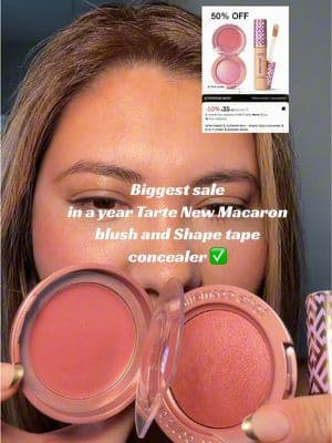 @tarte cosmetics , Tarte baked & buttered duo is the ultimate makeup deal. shape tape concealer gives full coverage and flawless skin, while the 2-in-1 cream & powder blush melts in for a soft natural glow. long-wearing, smooth, and perfect for everyday glam — plus 50% off on tiktok shop ! #tarteshapetape #tiktokshopbeauty #tartemakeup #viralbeautydeal #makeupfinds