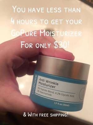 @Gopure #gopure #gopurebeauty #gopurewrinklecream #antiwrinklecream #moisturizer #skincare #skincareroutine #skincaretip #skincaretips #skincare101 #tiktokshop #tiktokshopfinds #octoberfinds #gopureskincare #cruletyfree #falldealsforyou #falldealsforyoudays #falldeals #freeshipping #gopurebeauty