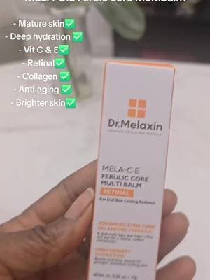This is the one for us with mature and dull skin. @Dr.melaxin Uk #Drmelaxin #antiaging #deephydration #foryoudays #tiktokmademebuyit