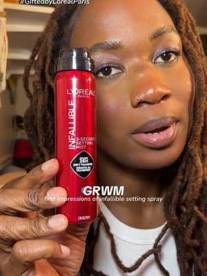 #GiftedbyLOrealParis yall I finally got a setting spray that actually HOLDS!!#ZFluenceXInfallibleSettingSpray #ZfluenceGiveaway @loréal paris usa
