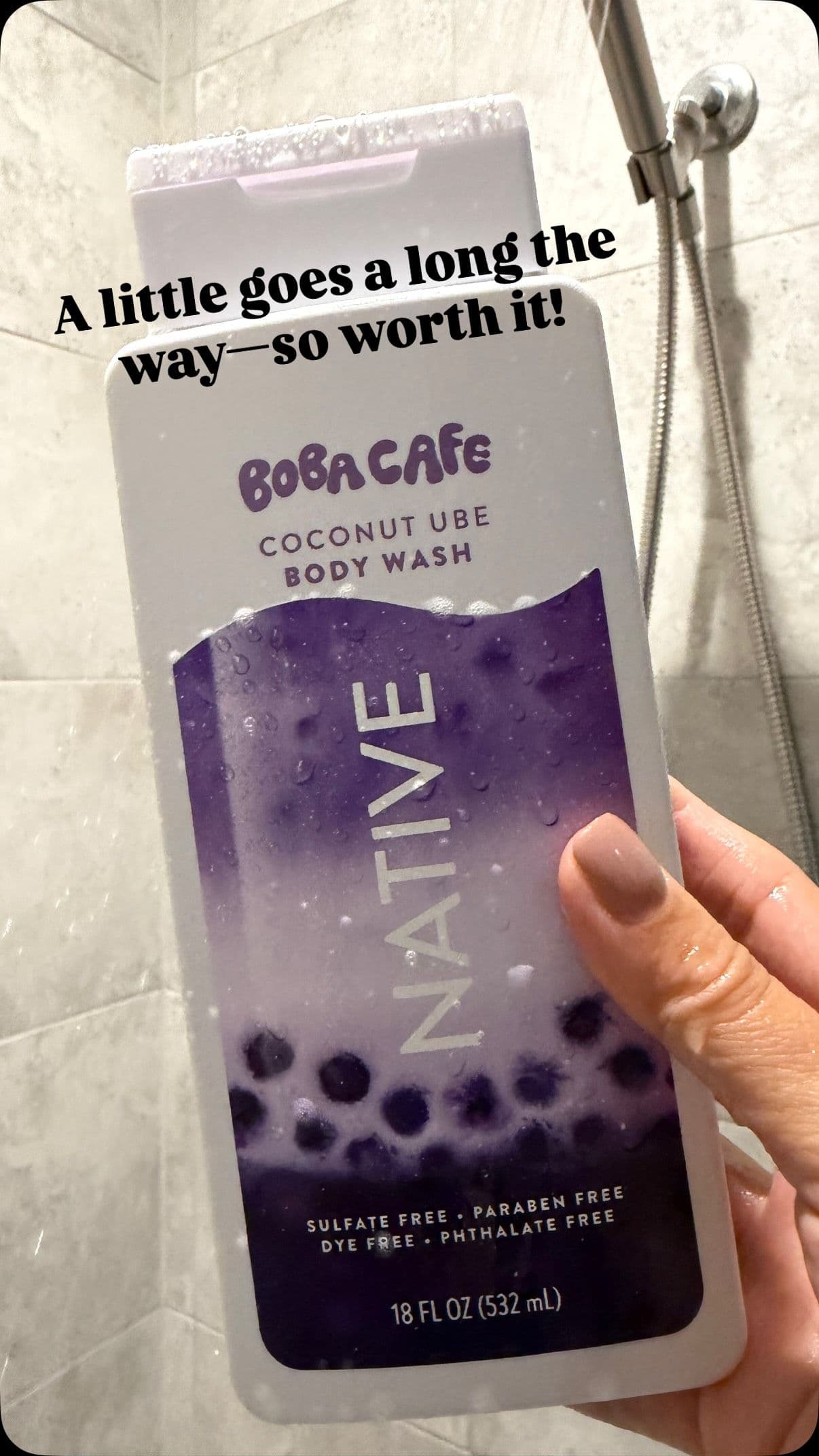 Love this new Nature body wash! The coconut Ube scent is amazing, leaves my skin soft, clean, and refreshed. A little go