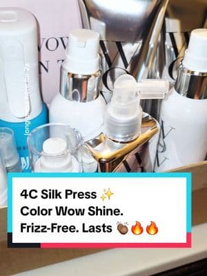 ✨ 4C Silk Press Routine at Home ✨1️⃣ Color Wow Money Mist (Leave-In Spray)2️⃣ Color Wow Kale Cocktail + Dream Cocktail 💧3️⃣ Color Wow Dream Coat Supernatural Spray 🌟4️⃣ Hot Air Comb Blow Dryer 💨5️⃣ TYMO Ring Straightening Comb 💕Frizz-free. Glossy. Salon-sleek on 4C hair 👏🏾🔥From 4C curls to silky sleek ✨ I used the Color Wow Money Mist, Kale + Dream Cocktail Leave-Ins, and Dream Coat Supernatural Spray to hydrate & protect. Then the Hot Air Comb Blow Dryer + TYMO Ring Straightening Comb gave that flawless, glass-hair finish 👏🏾 This combo makes a silk press at home actually last 💕 ... #fyp #abbydames #TikTokMadeMeBuyIt #viralproducts #hairtok #naturalhaircommunity #4chair #4chaircommunity #silkpress #protectivehairstyles #haircareessentials #FunInTheSun #TikTokShopSummerTurnUp #Dealsforyoudays #superbrandday #tiktokshoplaborday #tiktokshopblackfriday #tiktokshopbacktoschool #TikTokShopRestock #tiktokshopcreatorpicks #BahamianCreator #BahamianInfluencer #CaribbeanCreator #CaribbeanInfluencer #Austininfluencer #Austincreator #Texasinfluencer #Texascreator #UGC #TikTokpartner #blacktiktok @Color Wow Hair