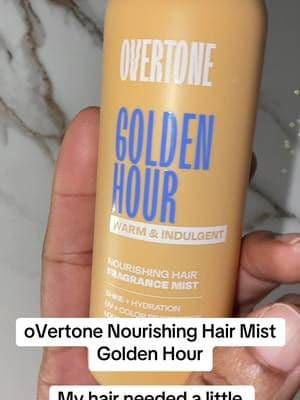oVertone Nourishing Hair Mist gives your hair a lightweight moisture boost while adding UV protection. Mist it on when your hair could use some extra hydration without piling on a heavy product. ✨ #Overtone #HairMist #HairHydration #HairCare #TikTokShop